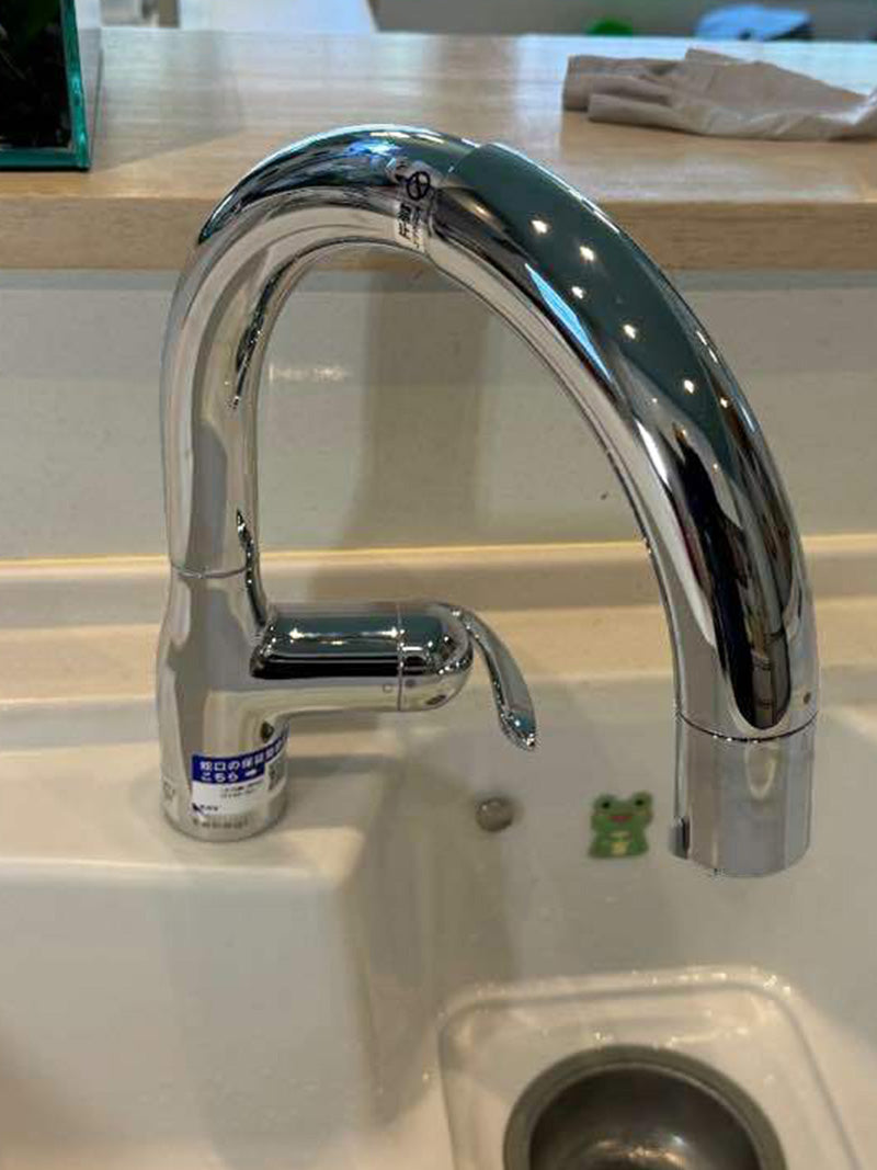 大阪市城東区］takagi（タカギ） タッチレス蛇口一体型水栓「シングル