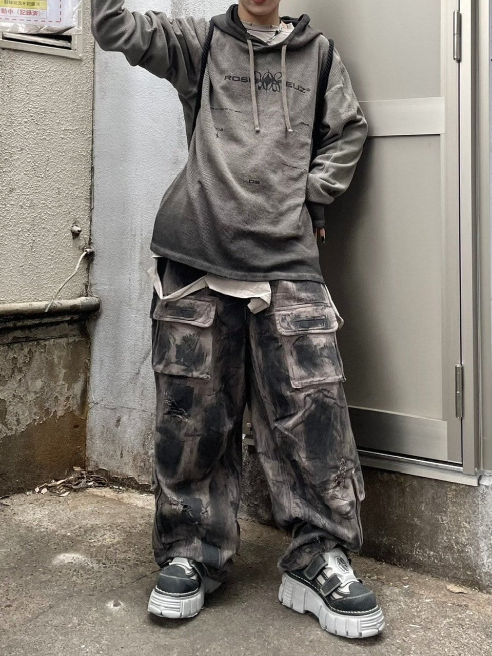 Never mind the XU】pocket cargo denim pants 4 / 【ネバーマインドザ
