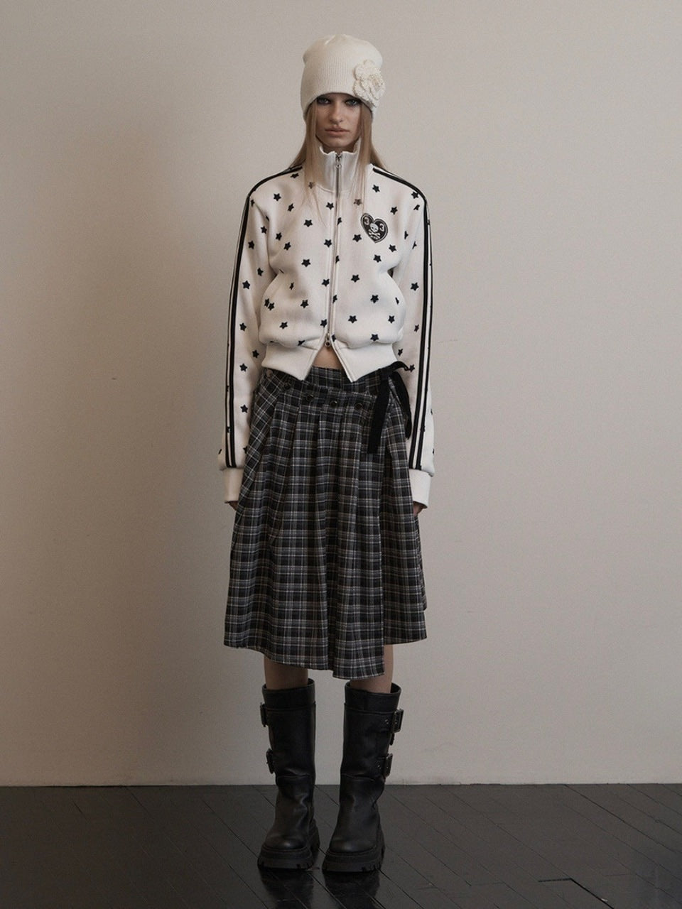 SETUP‐EXE】STAR SPORTY ZIP-UP / 【セットアップエグゼ】スター