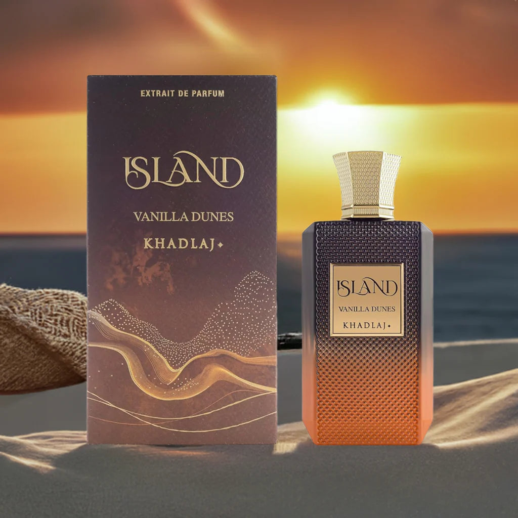 Khadlaj Island Vanilla Dunes Extrait De Parfum Spray, 3.4 oz 100