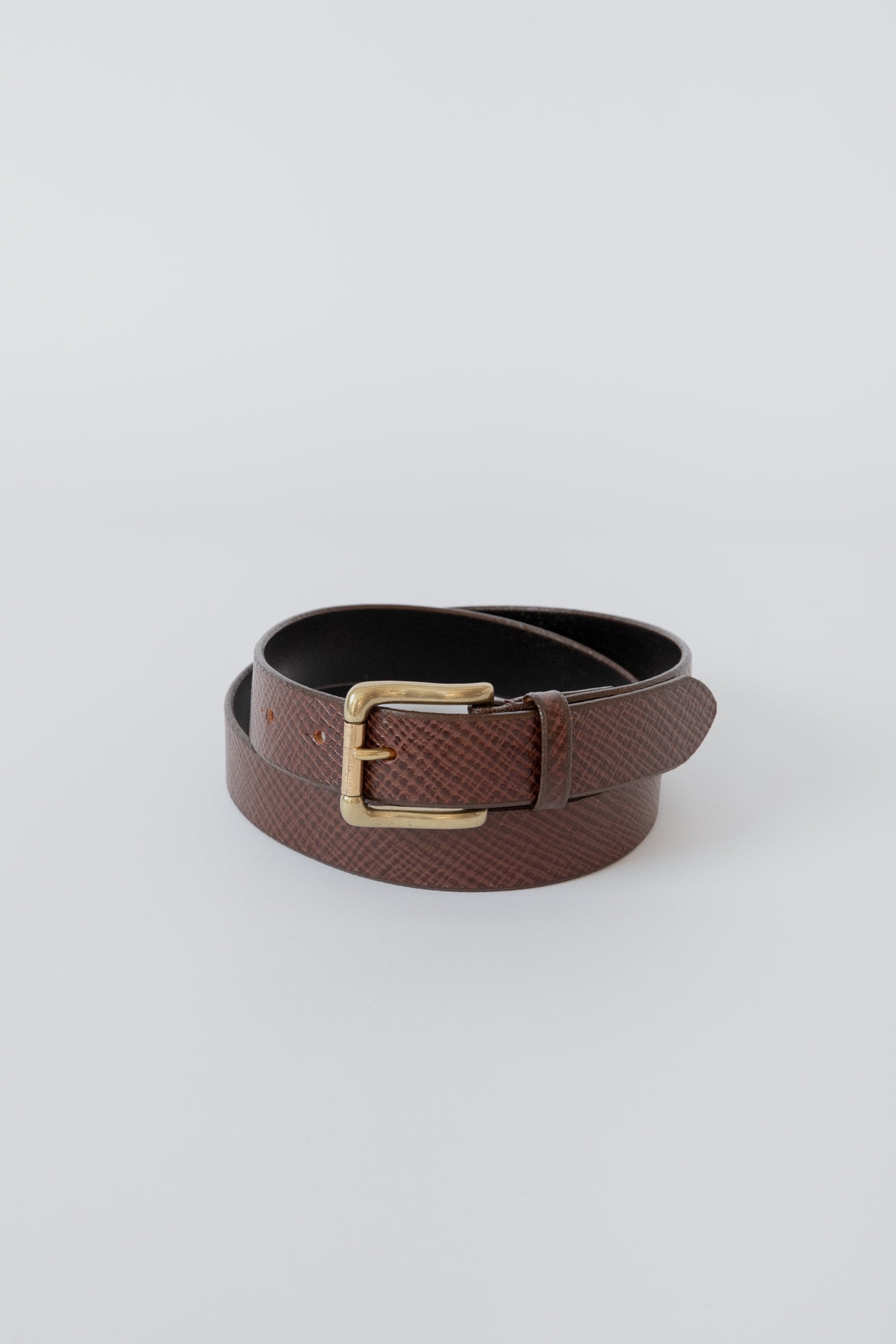 ROLLER BUCKLE BELT/BROWN – RAINMAKER KYOTO