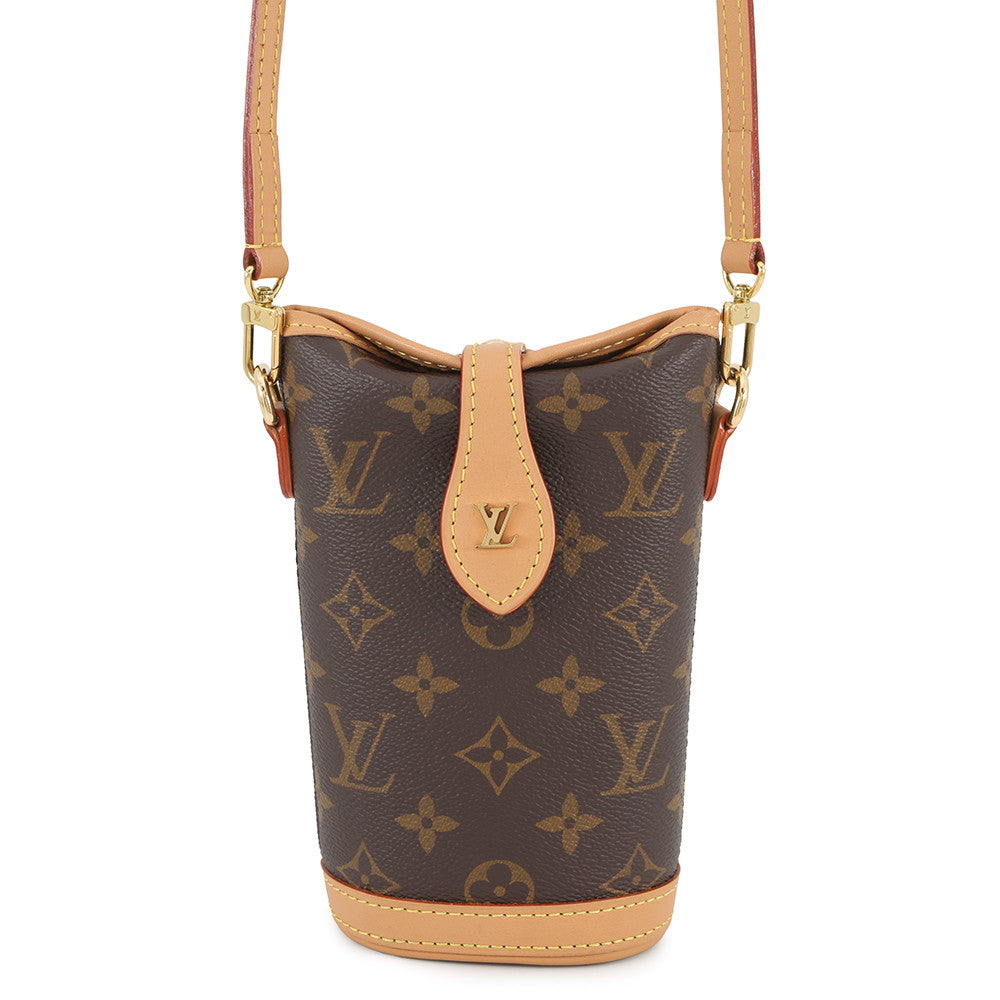 LOUIS VUITTON Fold Me Pouch BrownM80874 Monogram– GALLERY RARE