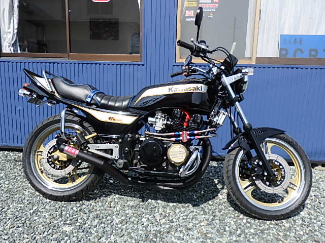 kawasaki Z400GP ホイール鏡面、塗装、タイヤサイズ変更、カスタムRCRT