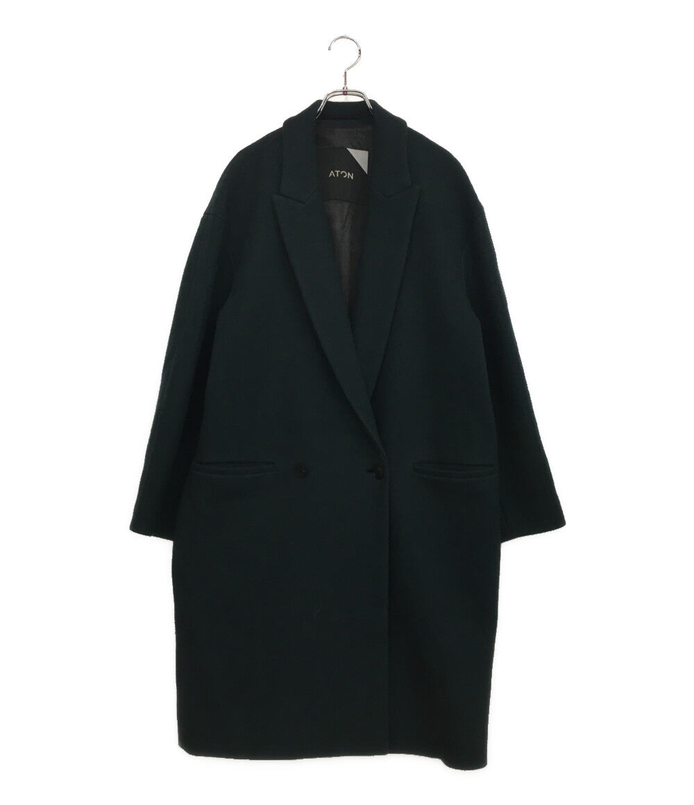 エイトン チェスターコート メルトン レディース SIZE 00 ATON