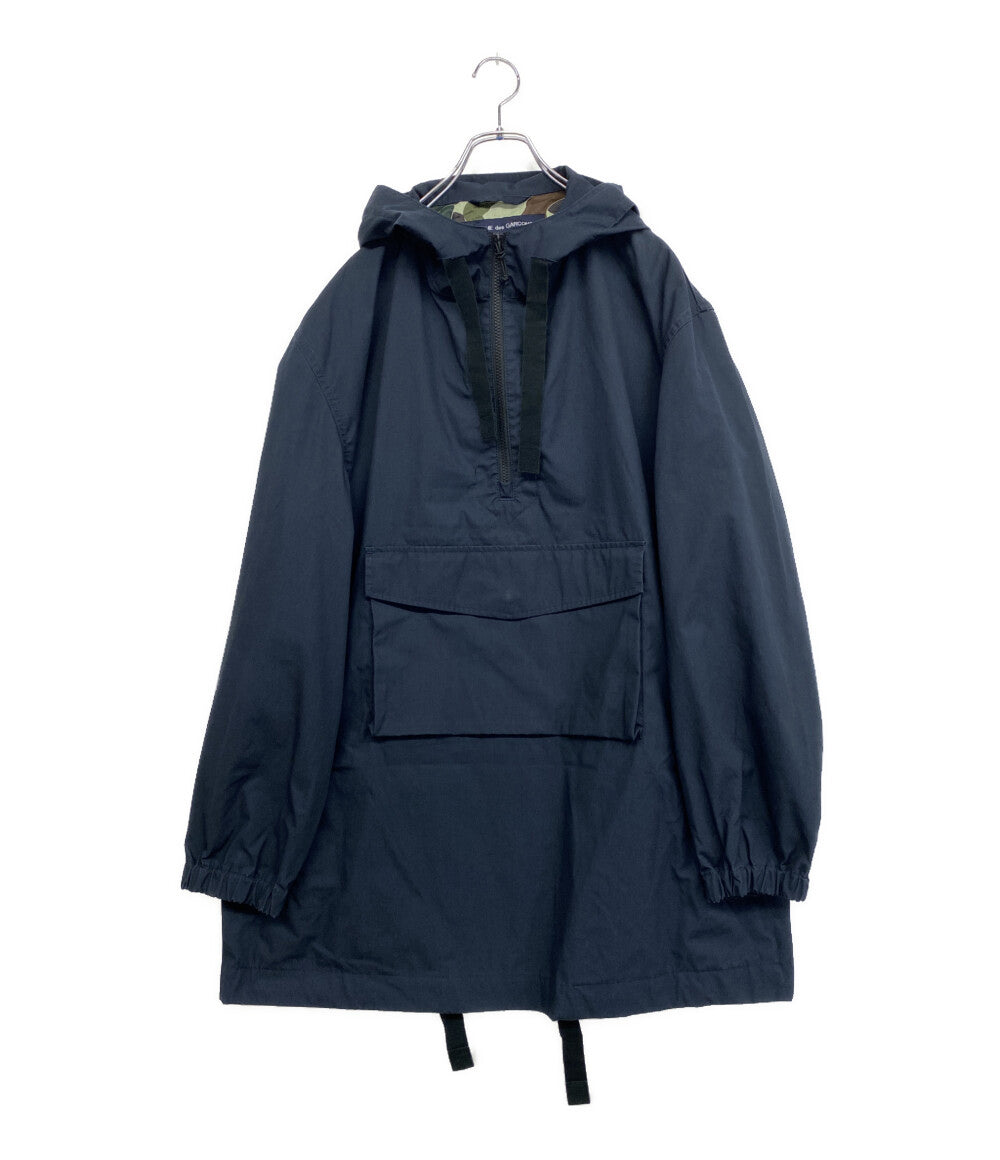 COMME des GARCONS HOMME 製品加工アノラックパーカー ハーフジップ