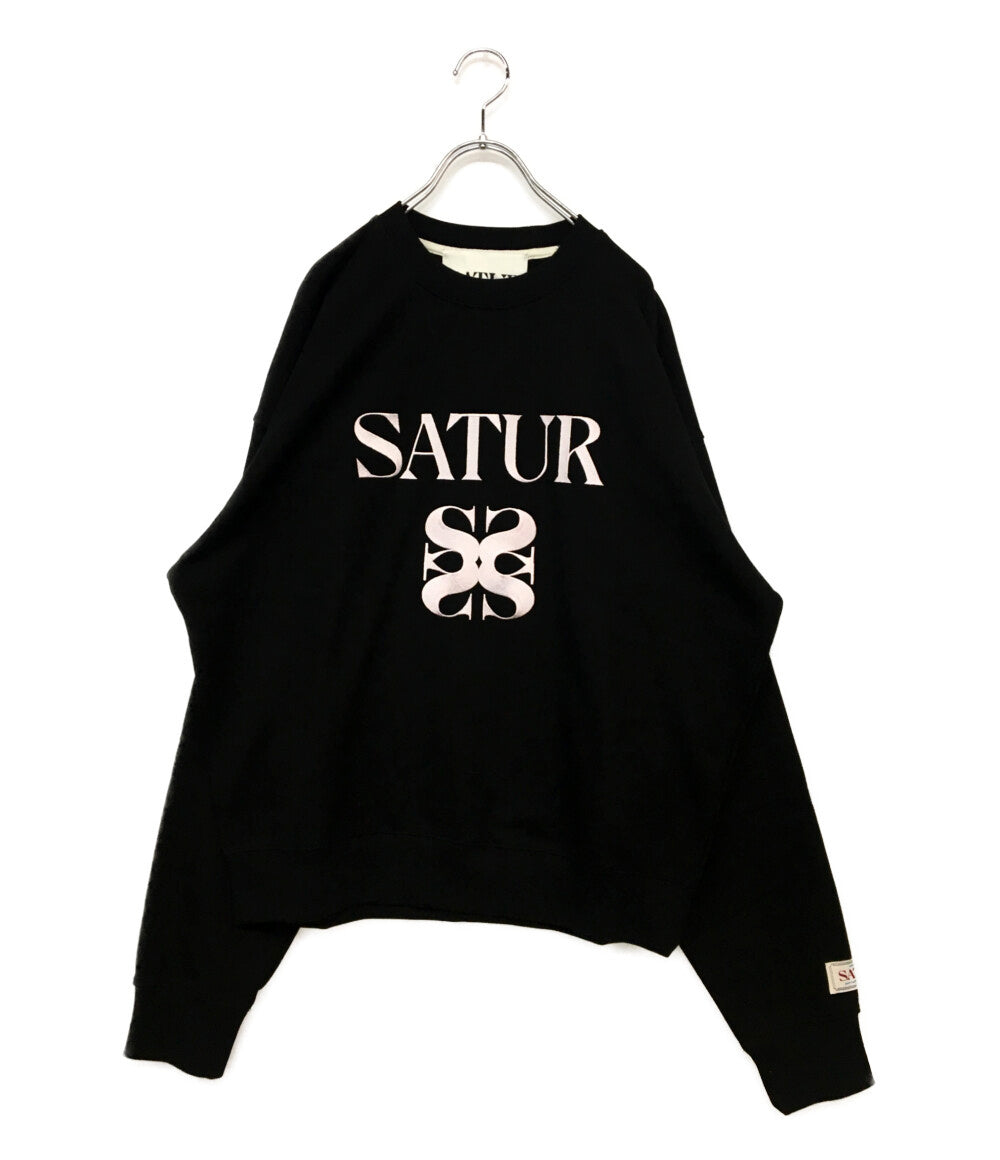 美品 SATUR セター スウェット Classic Logo Sweatshirt レディース