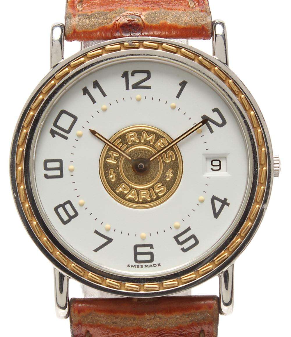 HERMES 腕時計 セリエ クオーツ ホワイト メンズ エルメス – Rehello