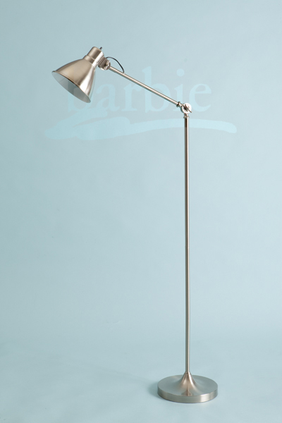 フロアスタンド シルバー カップ型シェード アーム2つ折り H約1300