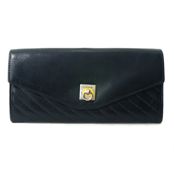OLD CELINE 斜めステッチレザー長財布（黒） – Vintage Shop Rococo