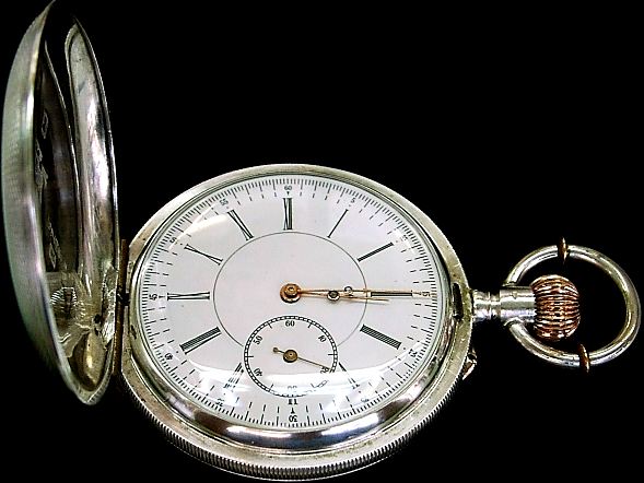 □懐中時計の修理 F.RETZ（レッツ商会）桑田様/銀製（0.800）