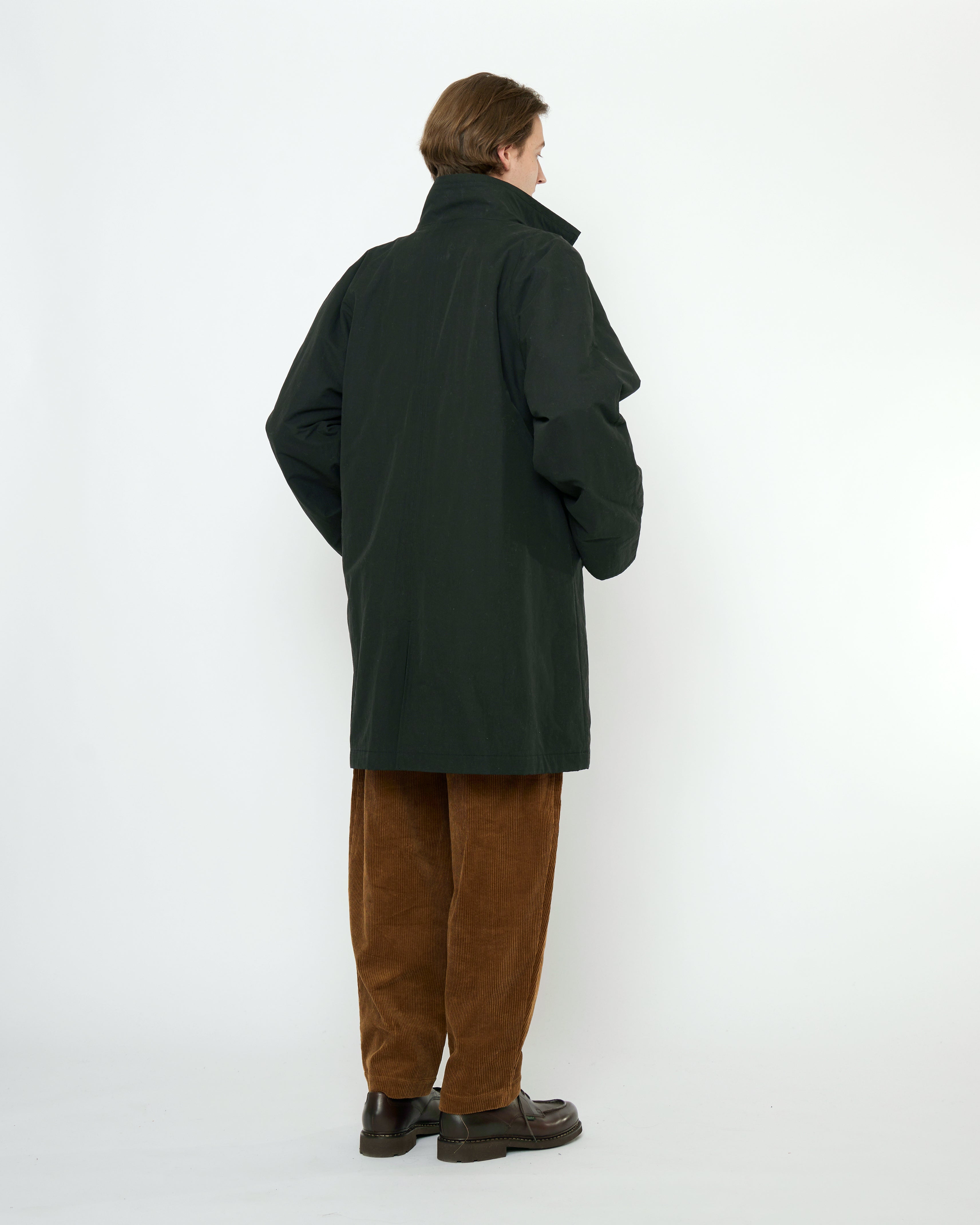 Double Collar Overcoat - FW25 - Black – 7115 by Szeki