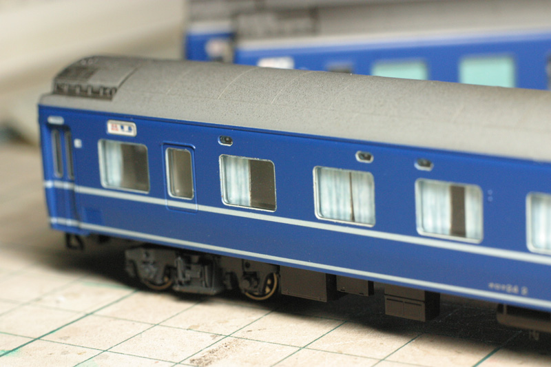24系「鳥海」その5 窓まわり完了 | LRM : 鉄道模型 ジオラマ
