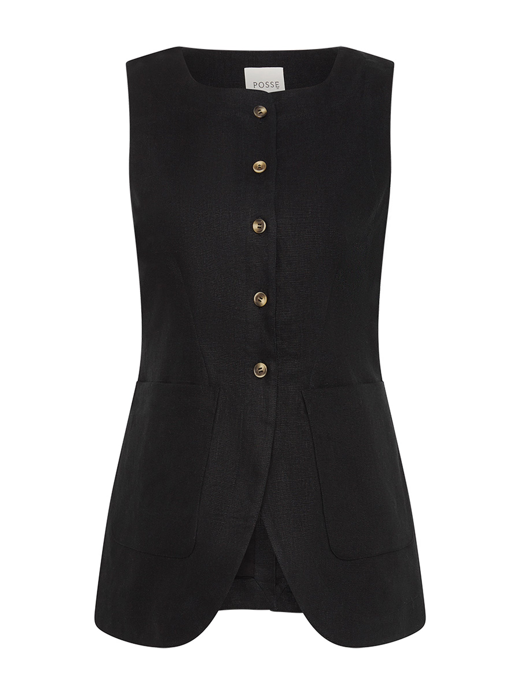 POSSE | Emma Vest in Black | The UNDONE