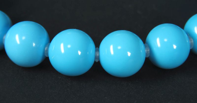 ターコイズブレスレット(トルコ石)スリーピングビューティー 10㎜ 内寸