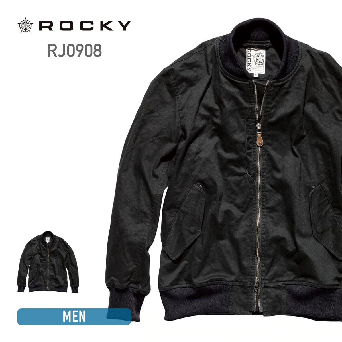 MA-1ジャケット | 作業着 | 1枚 | RJ0908 | ブラック – Tshirt.stビジネス