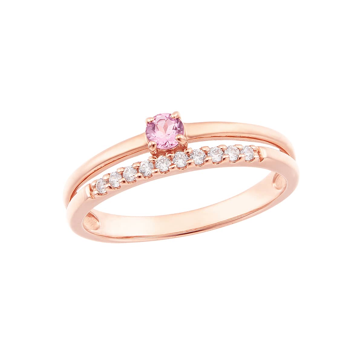 K10ピンクゴールドピンクトルマリンリング: リング|TSUTSUMI