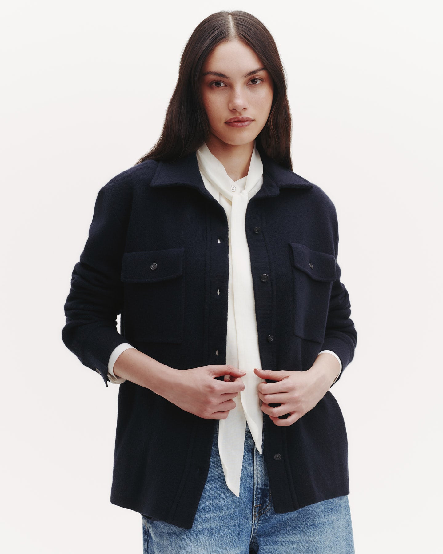 Midnight Theo Jacket in Cashmere | TWP