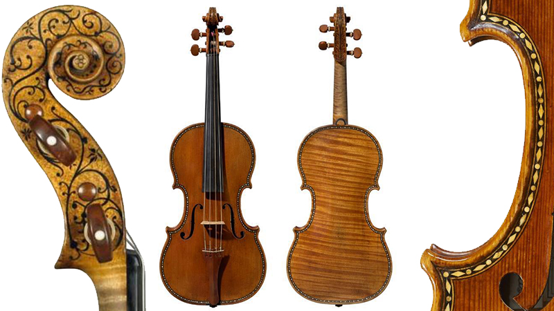 Ornately Inlaid 'Hellier' Stradivari (c. 1679) Violin to be