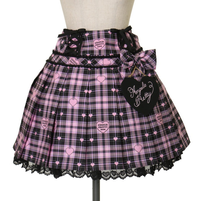 USED】Sprinkle Heart Tartanスカート | Angelic Pretty Wunderwelt
