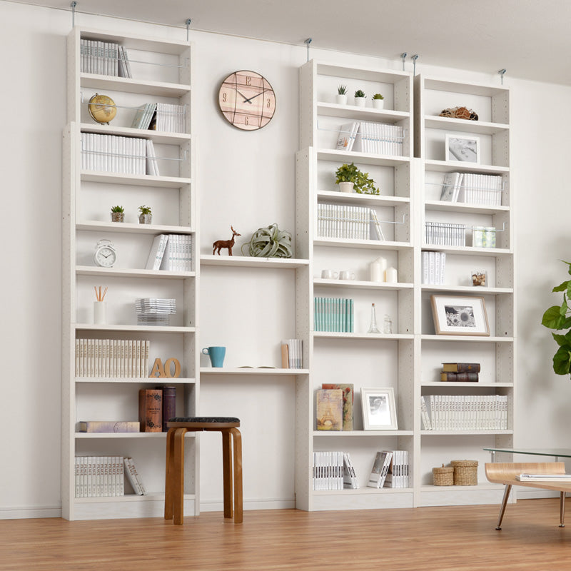 つっぱり式壁面収納ラック 本体 薄型 幅60cm×奥行19cm 本棚 ラック