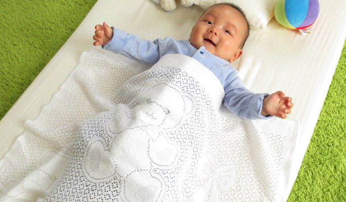 スコットランド製 おくるみ/ベビーブランケット 出産祝いに！ | 木の