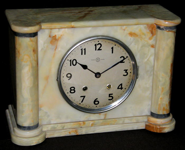 精工舎／大型大理石筐体置き時計