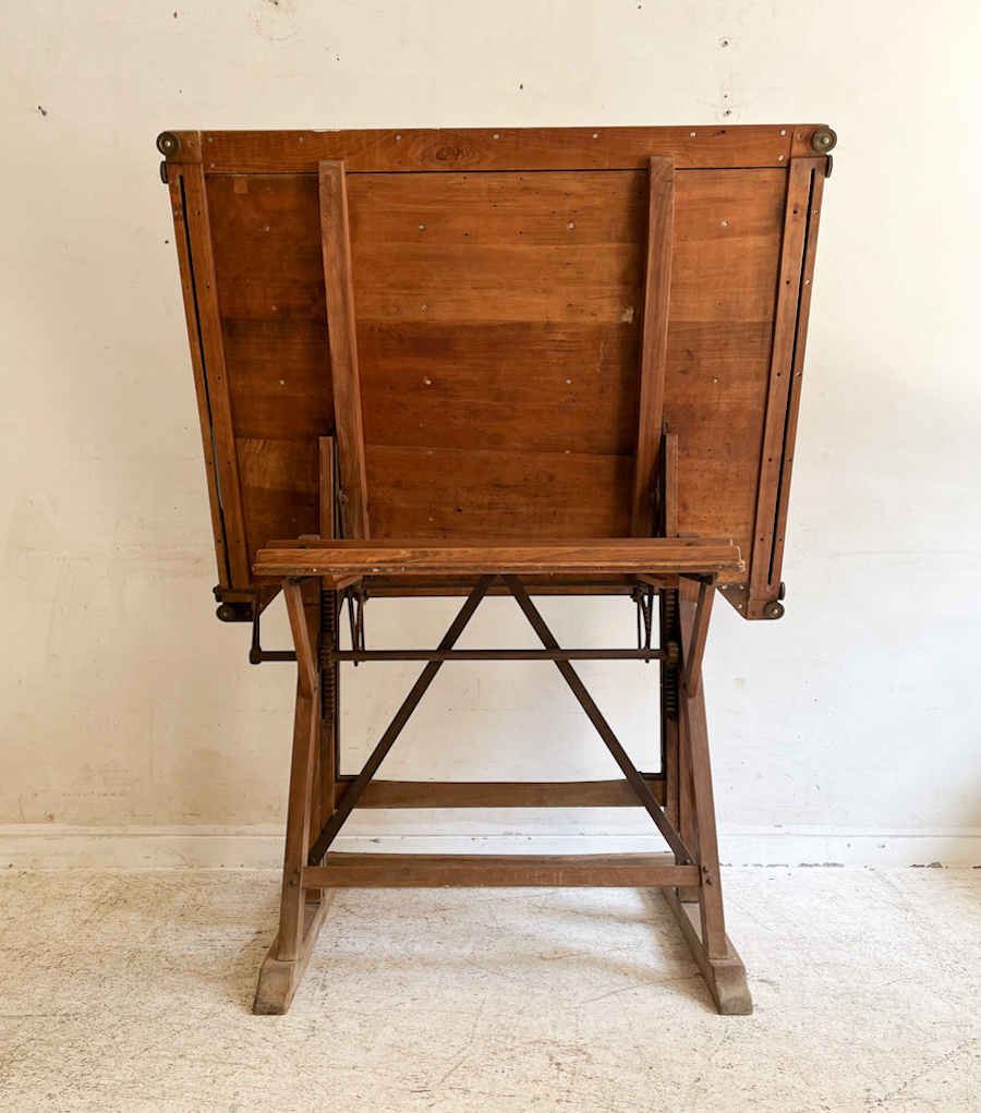 フランスアンティークドラフティングテーブル製図板( FA- ot 009)<span