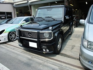 ベンツW463ゲレンデのワイドフェンダー取付のことなら伊東自動車へ