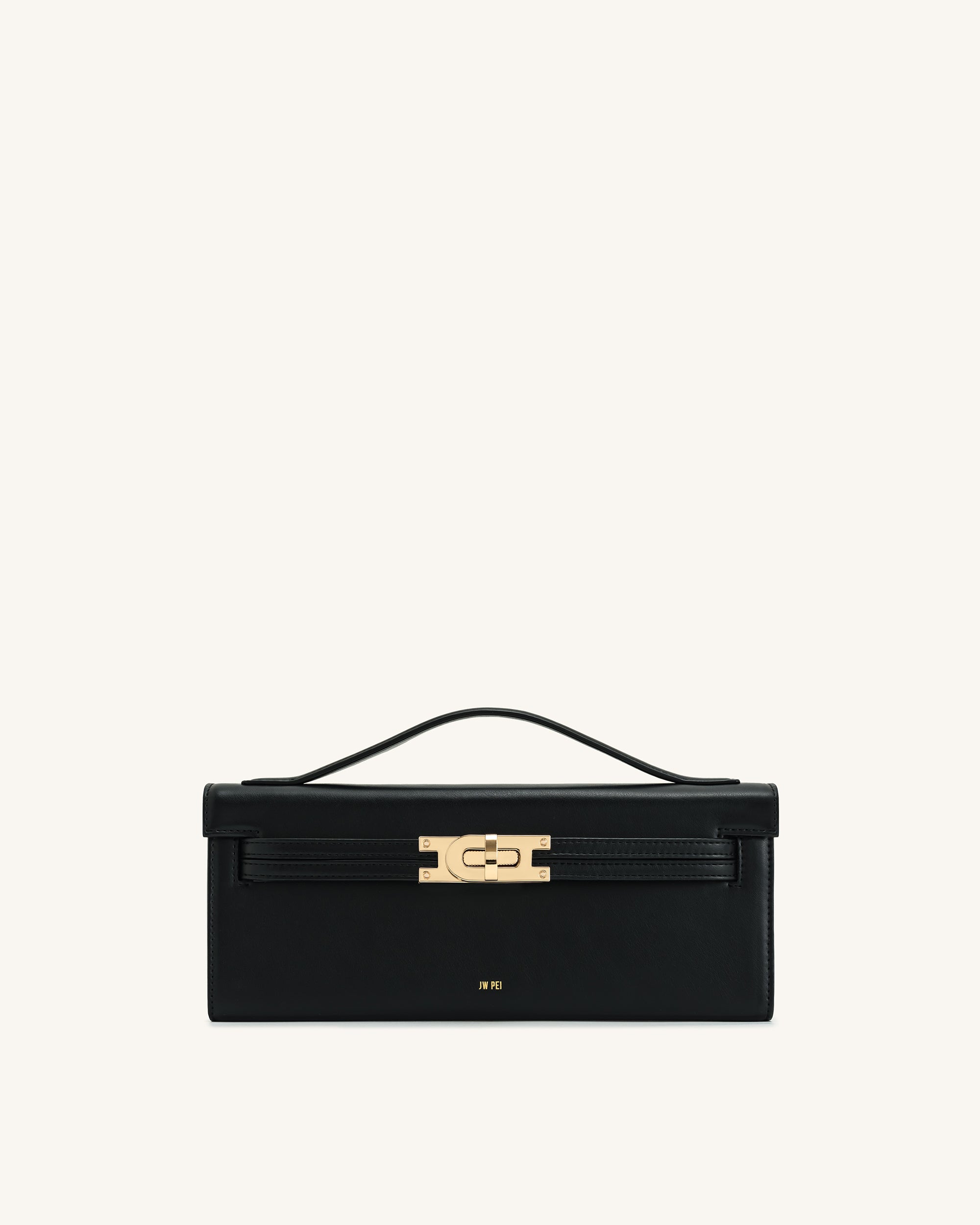 Bria Structured Top Handle Bag - Black | JW PEI