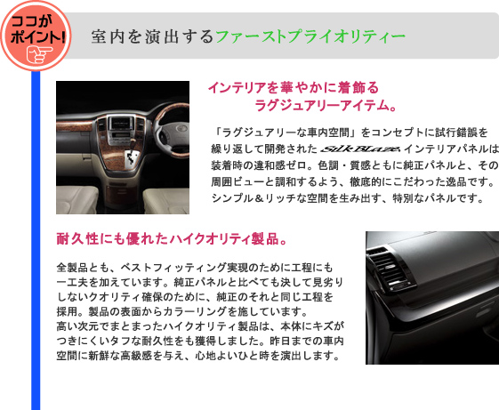 SilkBlaze【200系ハイエース 4型 ワイド】カスタム インテリアパネル