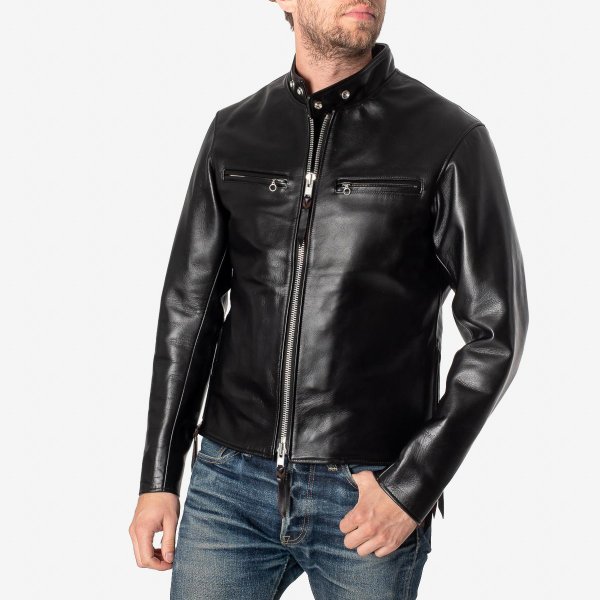 Iron Heart IHJ 35 Japan Horsehide Rider Jacket Black – LIMBRO DENIM