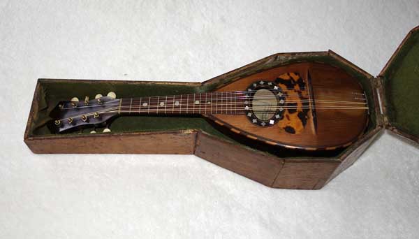 Vintage Piccolo Mandolin by Ermenegildo Ferrari, Napoli, 1900