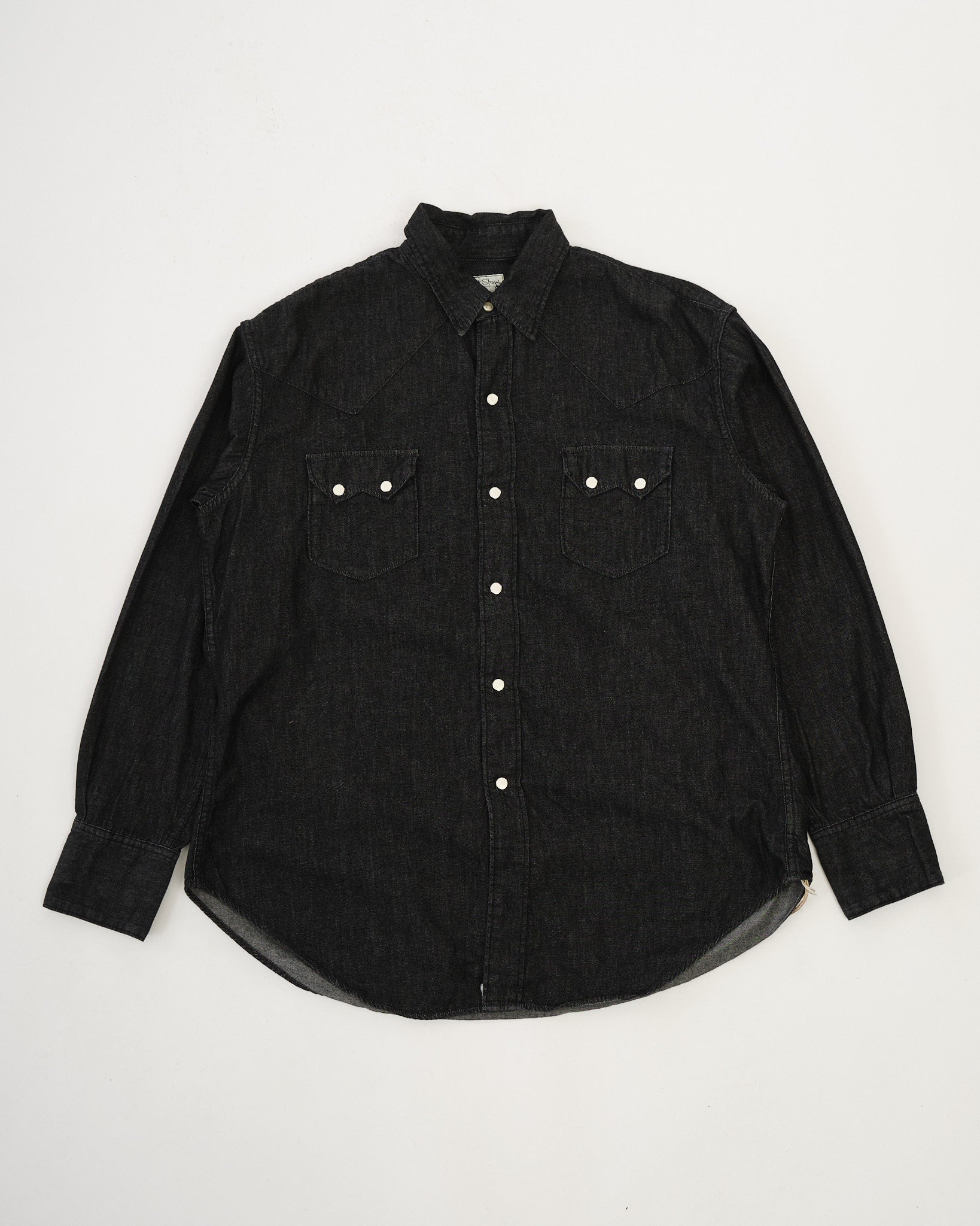 BLACK DENIM WESTERN SHIRT by orSlow - Meadow