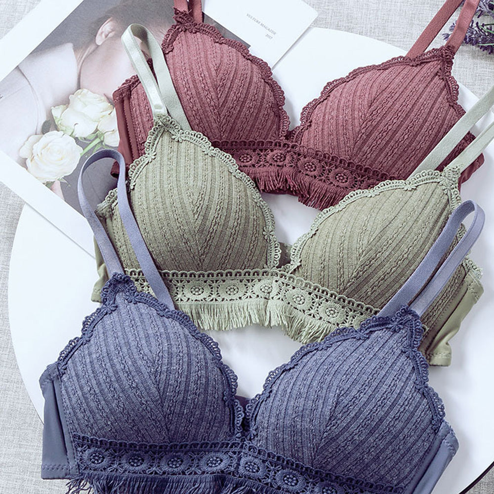 韓国ランジェリー 上下セット 大人可愛い ブラジャーショーツ セット