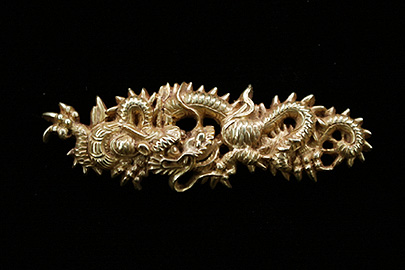 m0187 這龍図目貫 古美濃