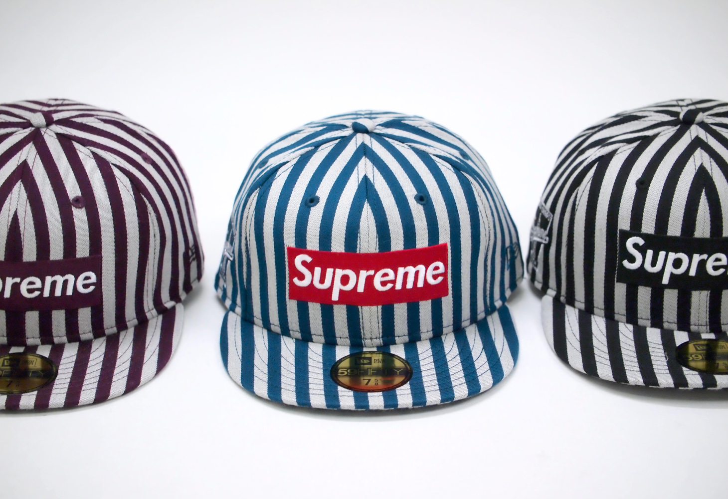 Supreme - Striped Box Logo New Era Cap - ParkSIDER