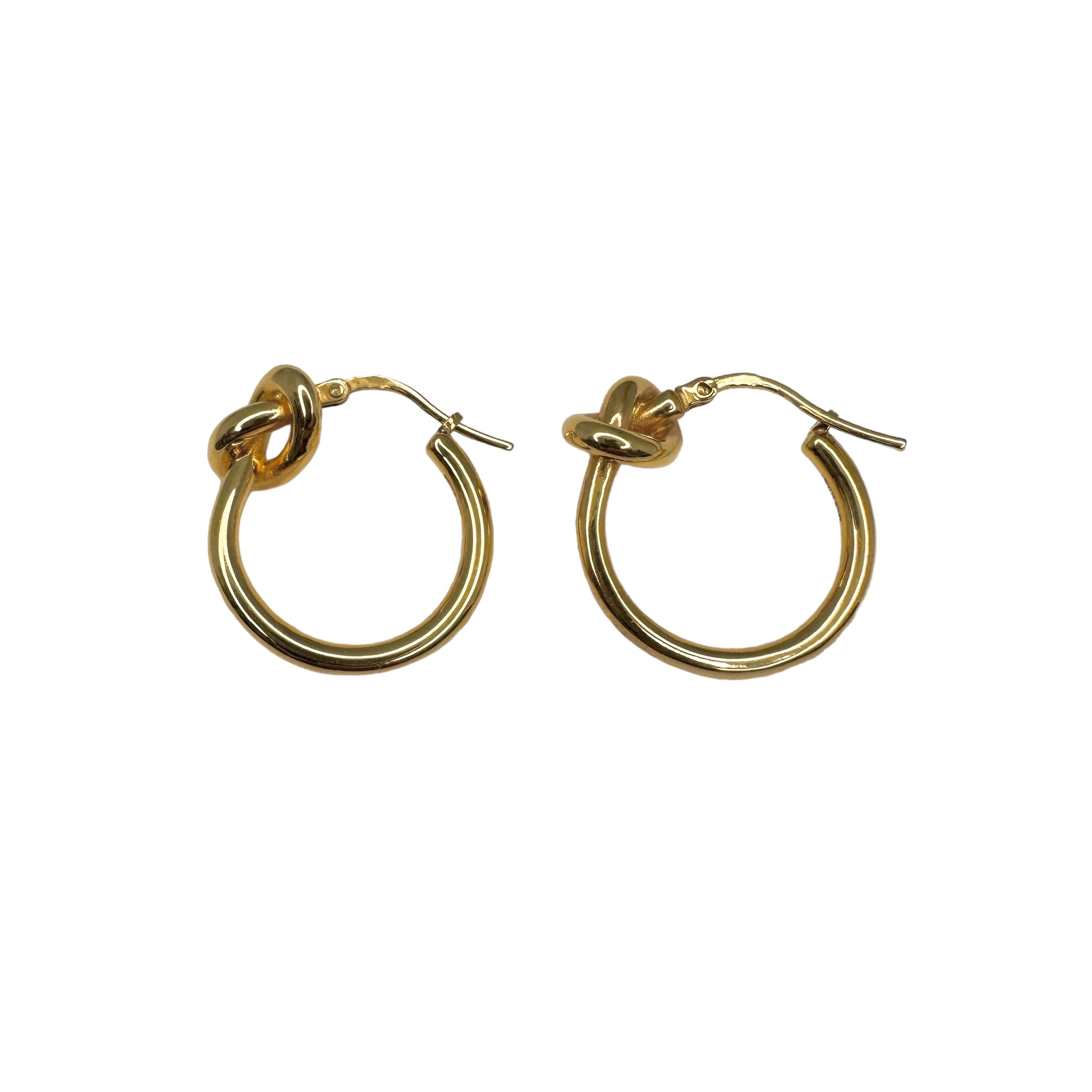 CELINE セリーヌ ノット スモールフープピアス