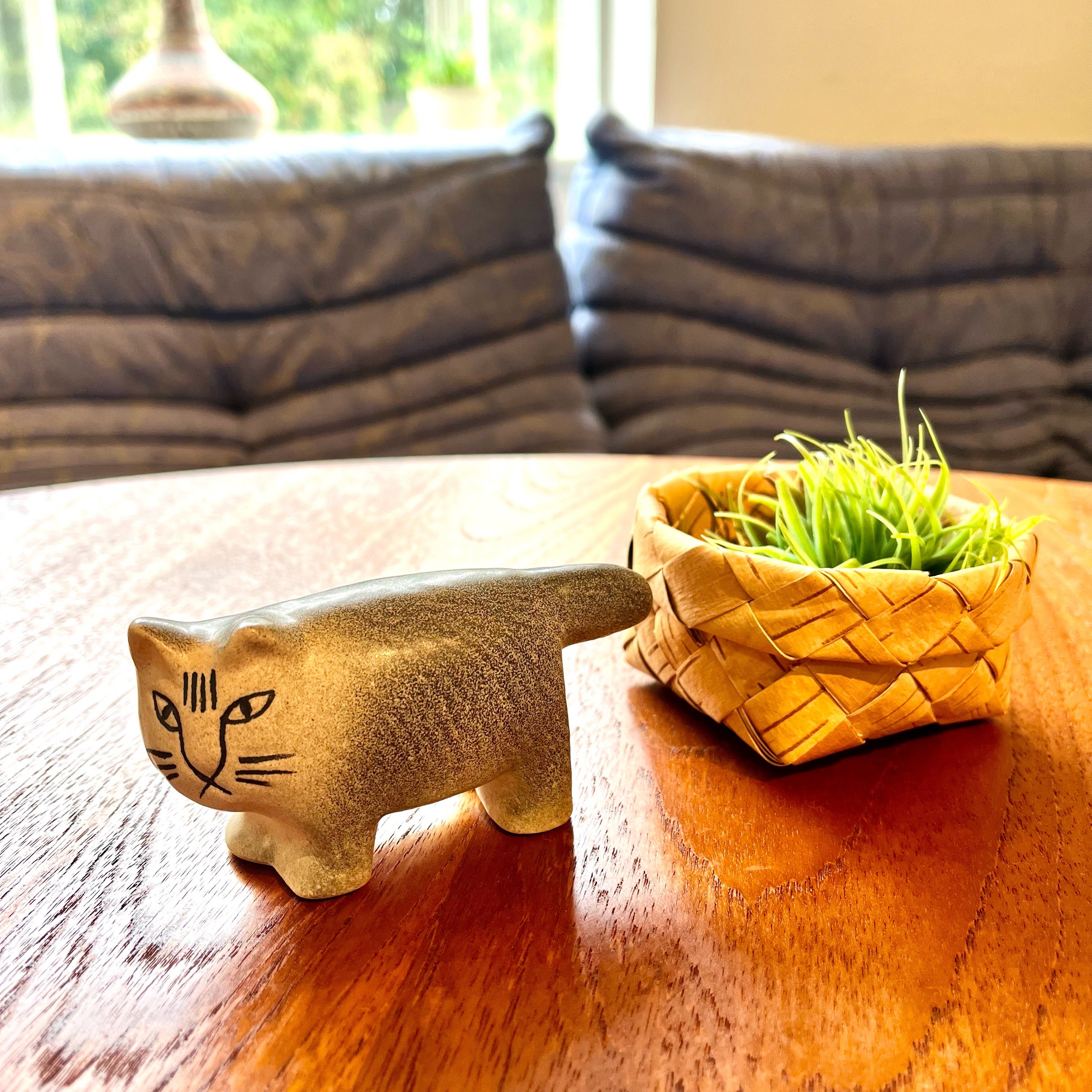 リサ・ラーソン / Lisa Larson ふたごのねこ（兄のグレー