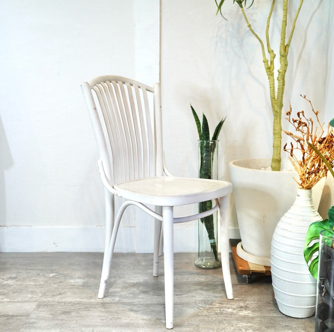 曲木ダイニングチェア 白 フレンチクラシック 中古 シャビー 姫系家具
