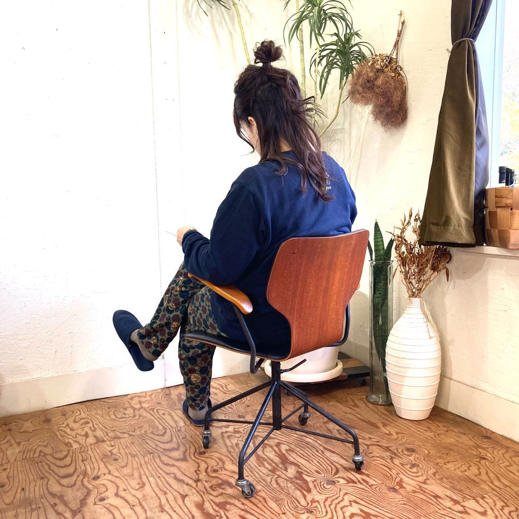 天童木工 / Tendo アームチェア デスクチェア 剣持勇 チーク