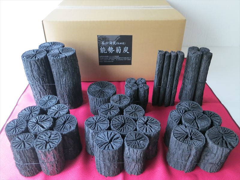 炉用組炭小箱（輪胴タイプ） 全国唯一 能勢菊炭、池田炭窯元直営店 炭