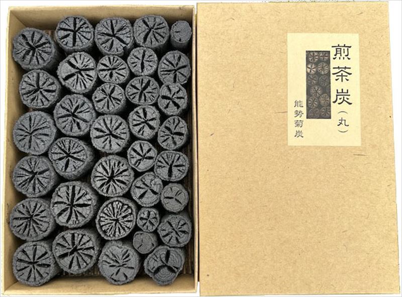 煎茶炭（丸） ※胴炭単品で臼炭や割炭などをお好みで加工いただけるもの