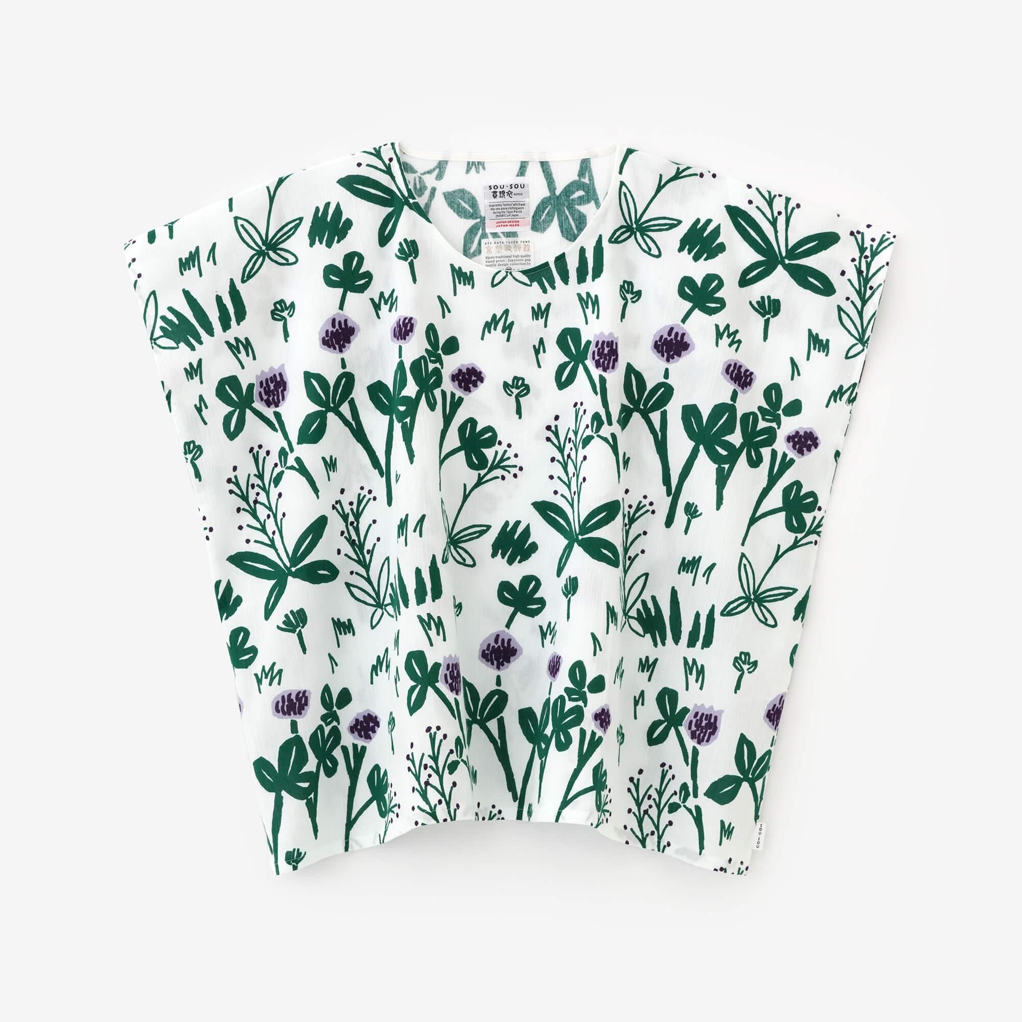 高島縮 20/20 四角衣（しかくい）／花（はな）