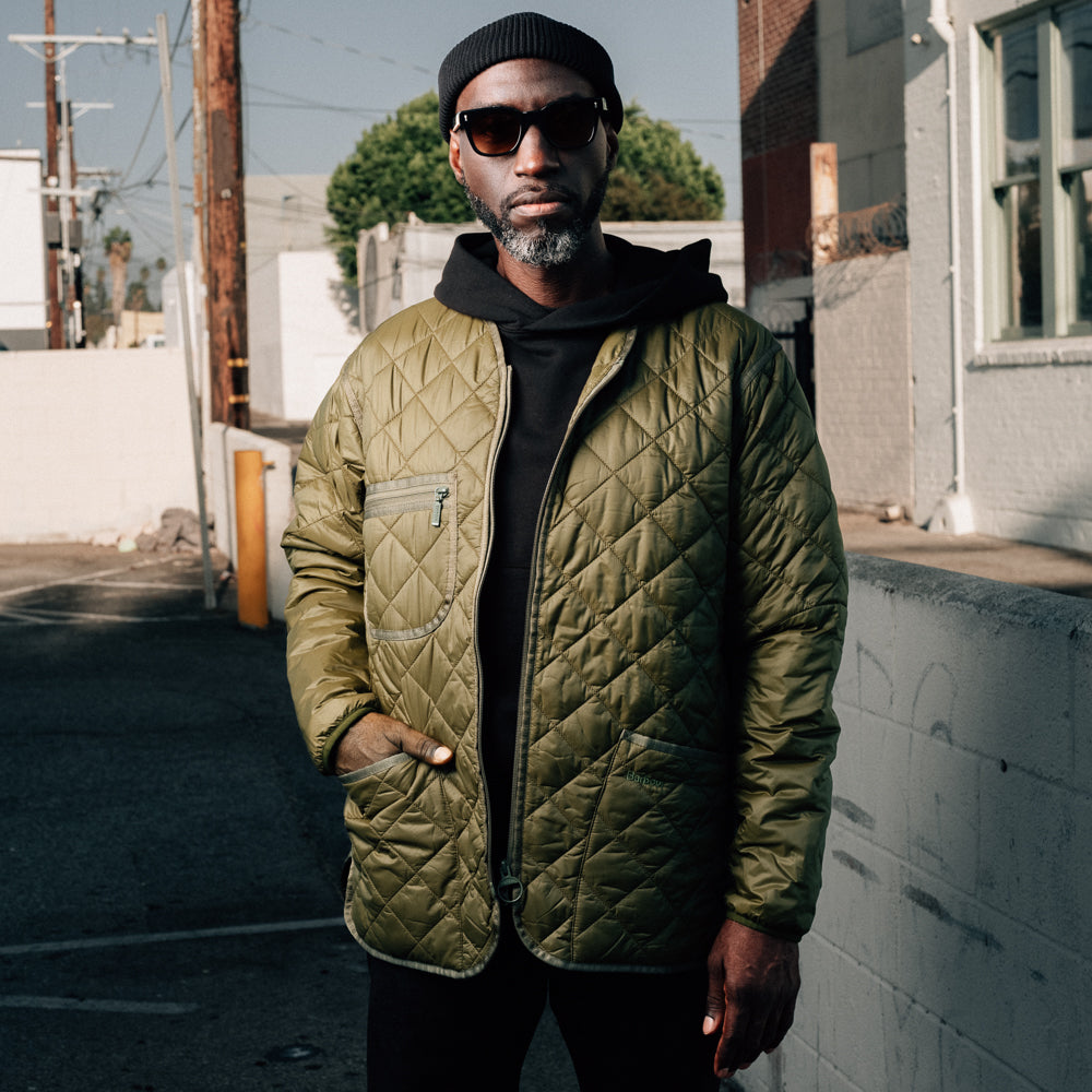 Barbour Liddesdale Quilted Liner Army Green FINAL SALE