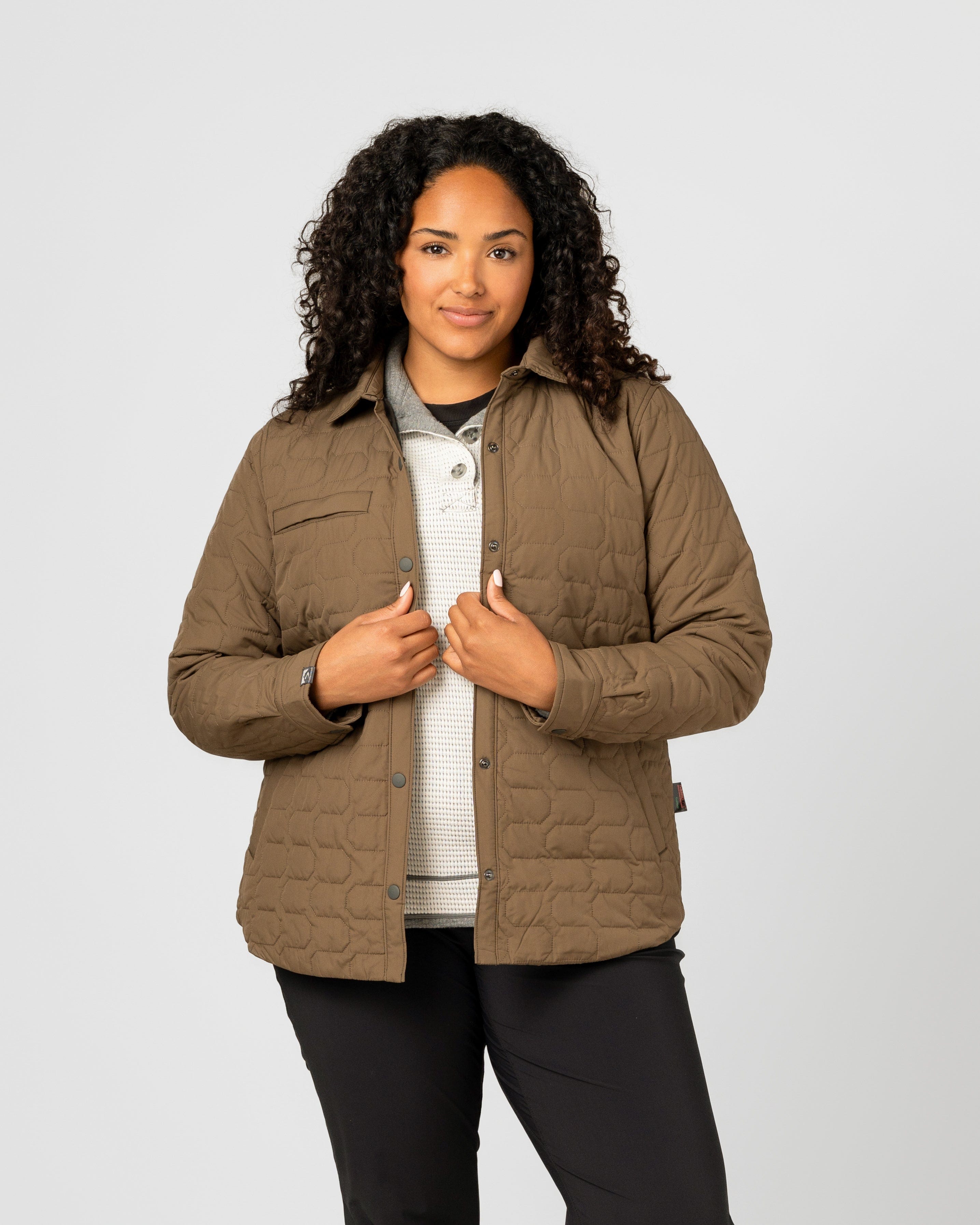 Women's Artisan Quilted Shirt Jacket – Storm Creek