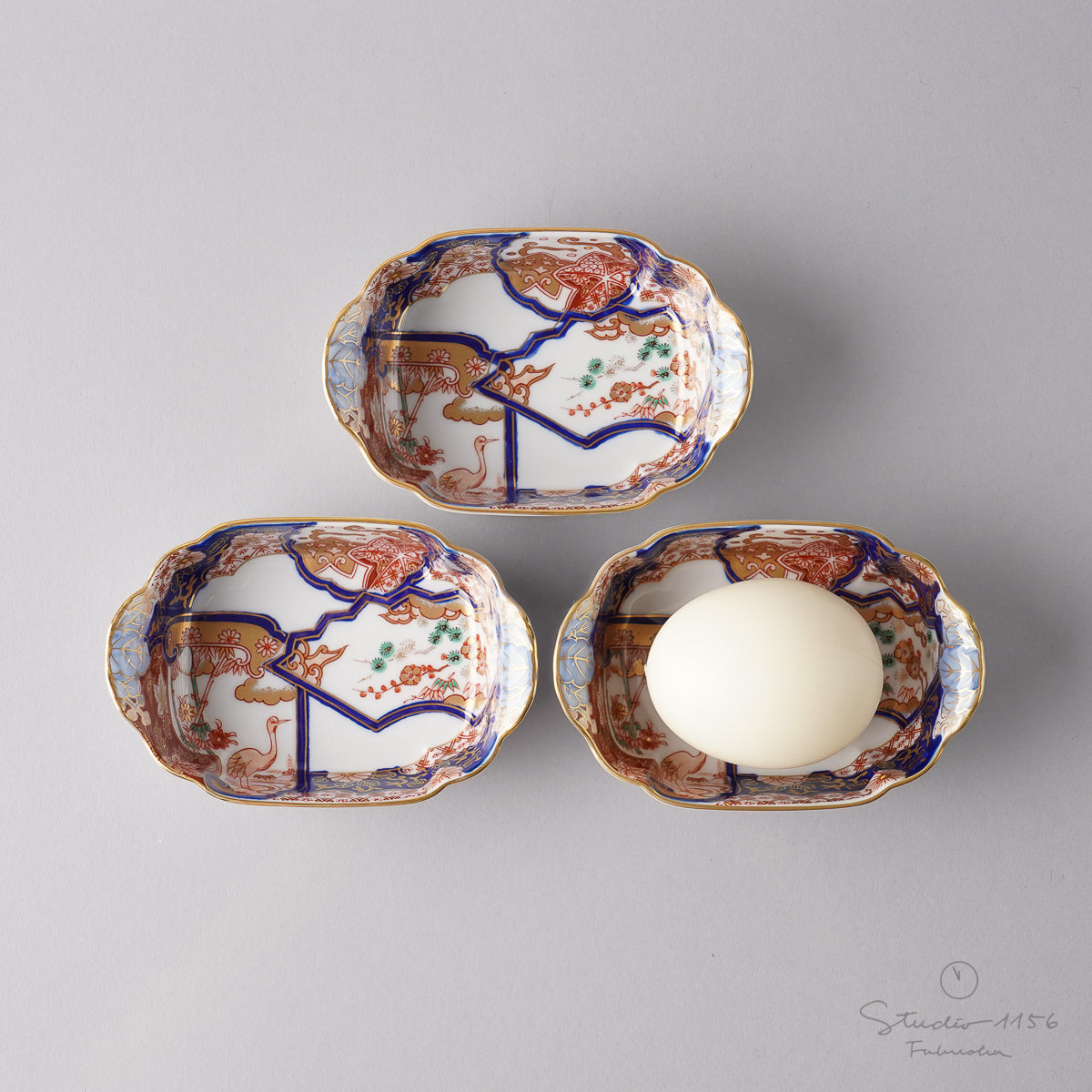 有田焼 染錦金彩 松竹梅鶴絵 小付 9.5cm 其泉窯の通販｜Studio1156