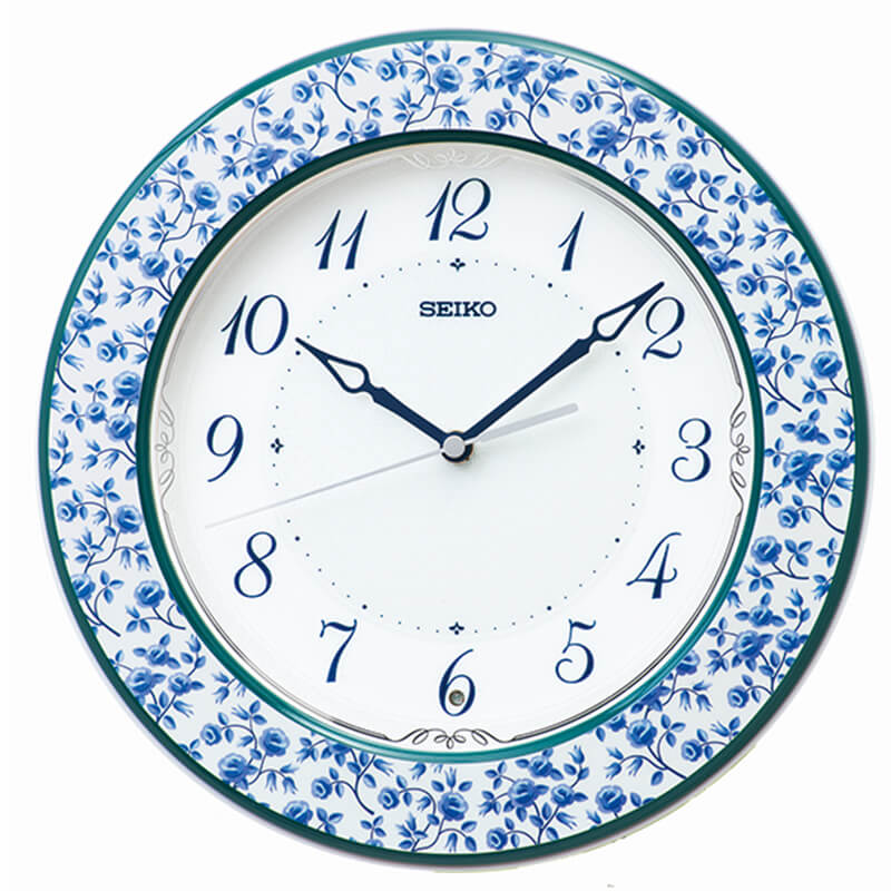 SEIKO（セイコー）スタンダード 木枠 電波掛け時計 KX266L ブルー