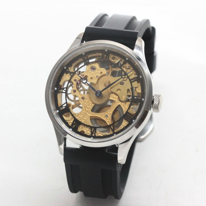 正美堂オリジナルウォッチ/腕時計/スケルトン/スイス製オールド