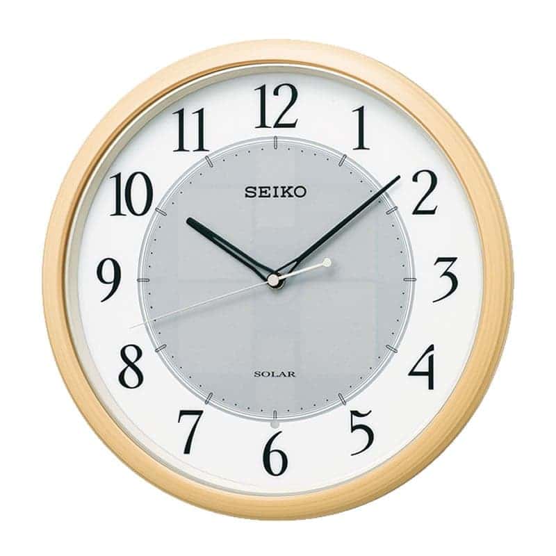 SEIKO セイコー ソーラー 電波掛け時計 ソーラープラス SF243B 薄茶