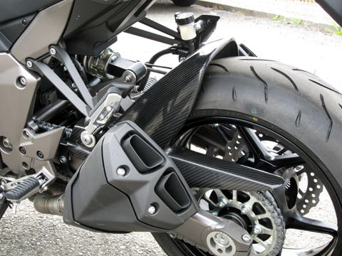 NINJA1000SX Z1000 クレバーウルフリアフェンダーカーボン綾織